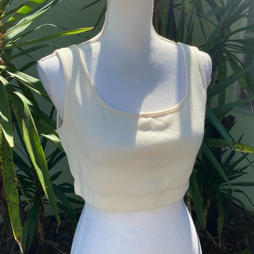 Urban Outfitters Cream Bralette Crop Top - Picture 2 of 4